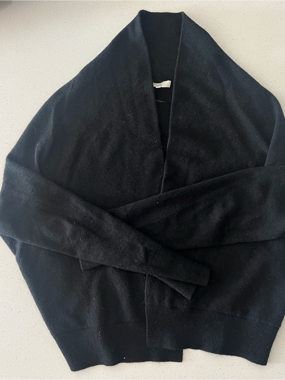 VINCE Black Women's Wrap Cardigan Sweater Size XS 100% Cashmere